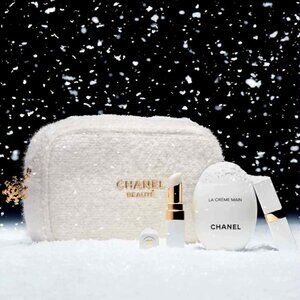 GWP CH@NEL BEAUTE POUCH IN WHITE (POUCH ONLY)